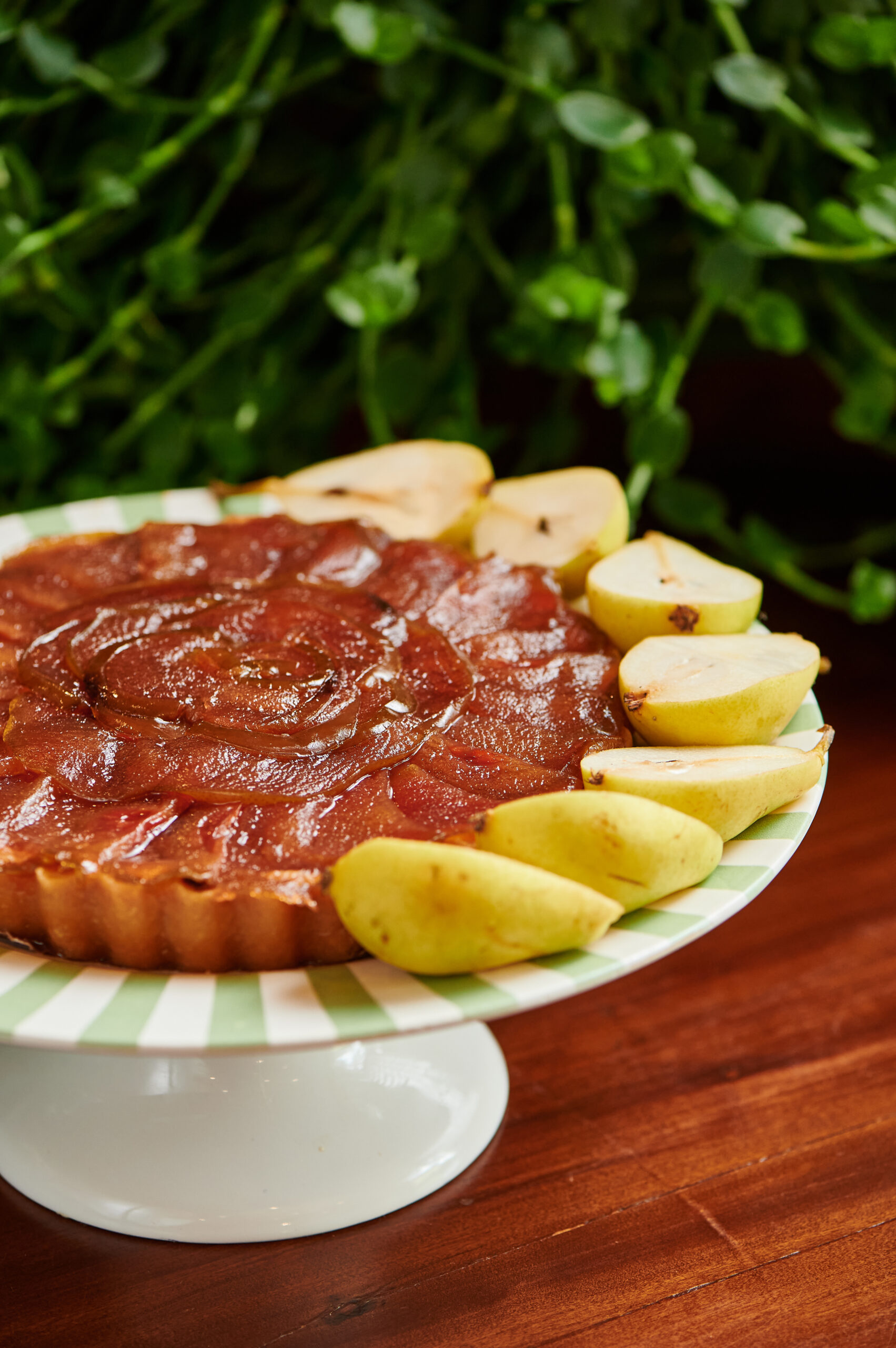 QUICHE DE GORGONZOLA COM PERA